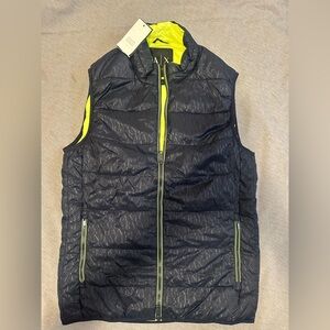 Armani Exchange Black Vest with Neon Accents